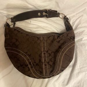 Coach Dark Brown Hobo Bag